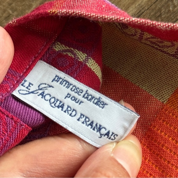 Le Jacquard Francais primrose table runner butterfly Y2K great condition - Picture 4 of 6